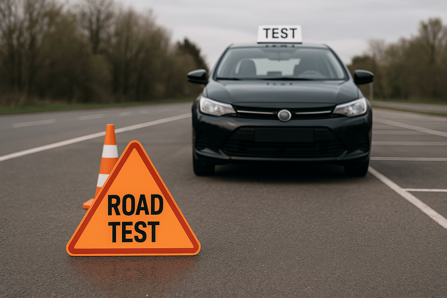 Student prepared for a DPS road test at Dallas Defensive Driving School